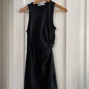 T By Alexander Wang Side Knot Mini Dress